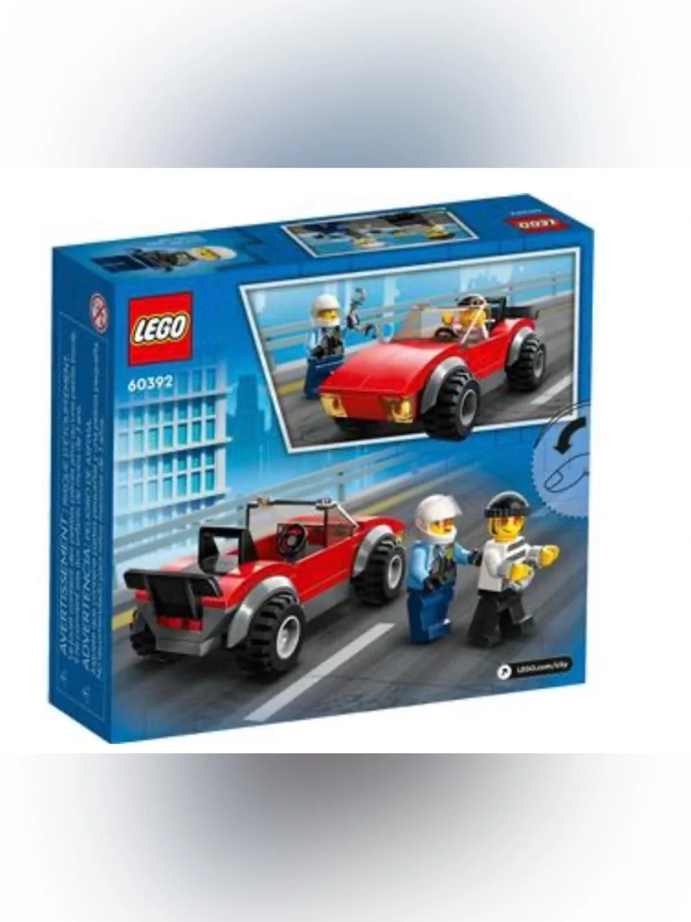 LEGO City Police Bike Car Chase set (60392) new in sealed package 59 pieces - Picture 2 of 8